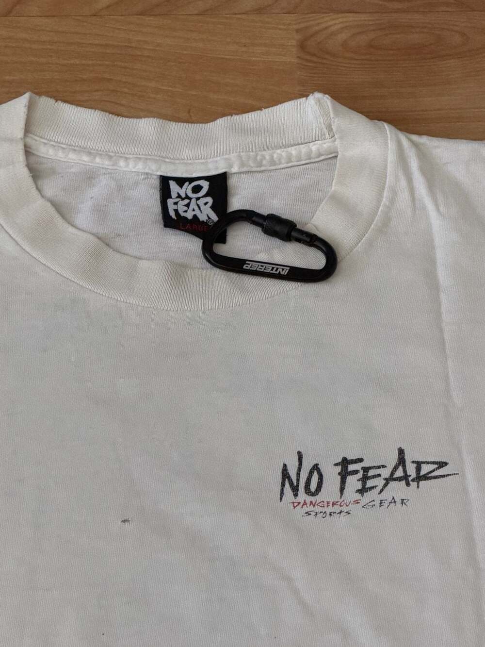 Vintage 1990s No Fear Losing Is Not An Option Dangerous Sports Gear T-Shirt Whit